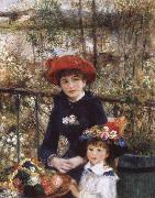 Pierre Auguste Renoir On tghe Terrace painting